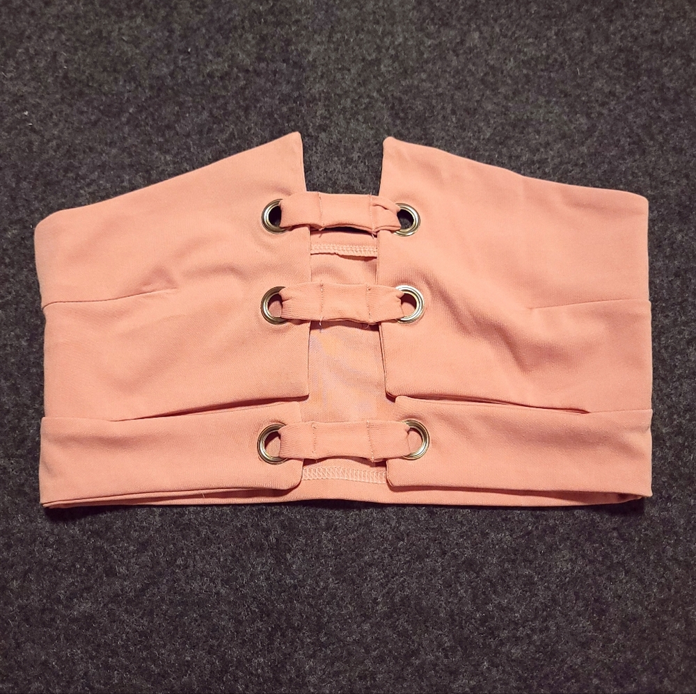 Blush pink crop top